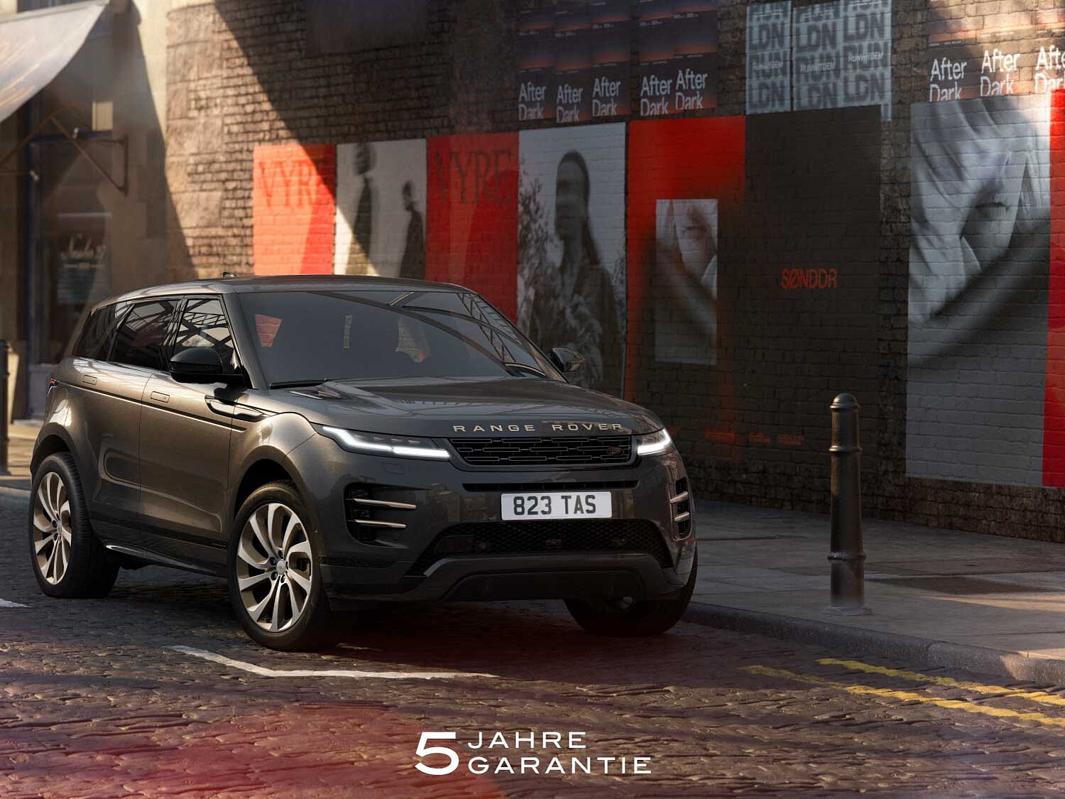 Range Rover Evoque Dynamic Front seitlich schwarz