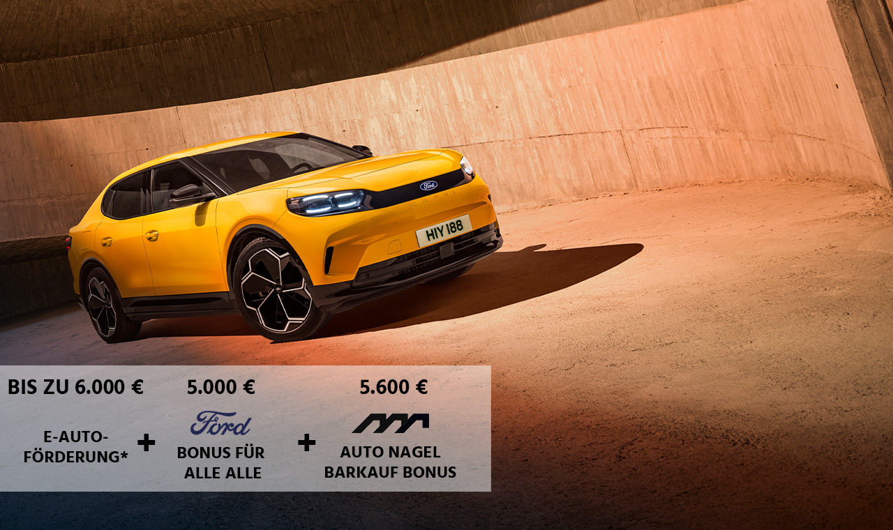 Ford Capri gelb seitlich front