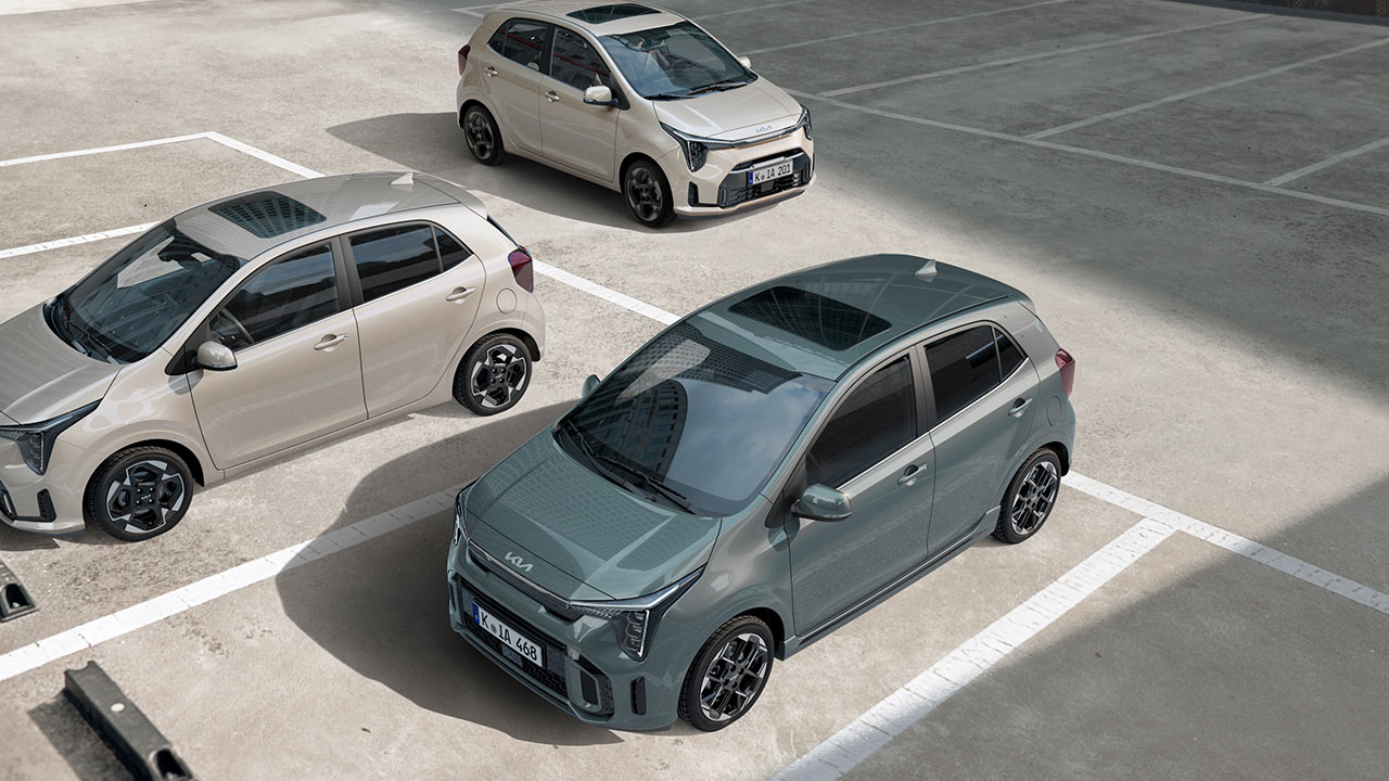 Kia Picanto auf einem Parkplatz