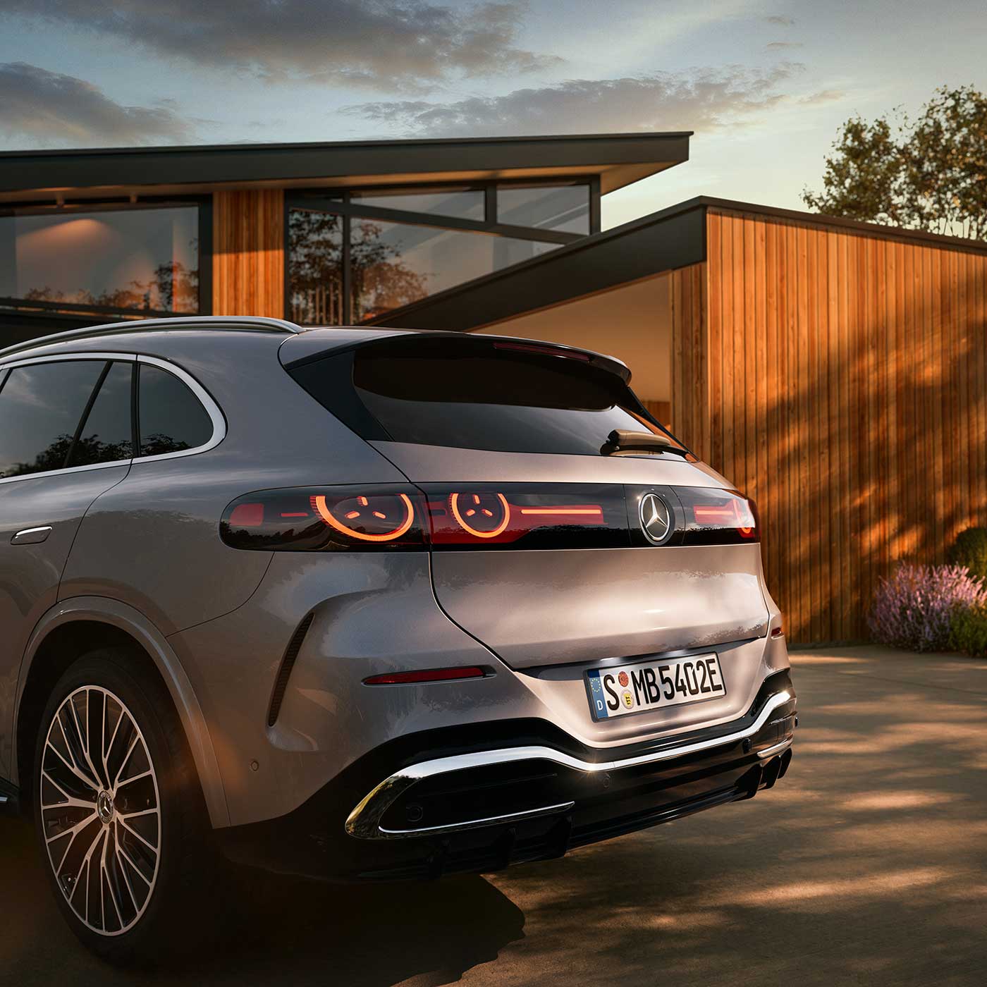 Mercedes-Benz GLC elektrisch Heck Mercedes-Benz GLC elektrisch Heck